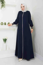Chic Abaya with Hidden Zipper | Infinite Vibes - INFINITE VIBES