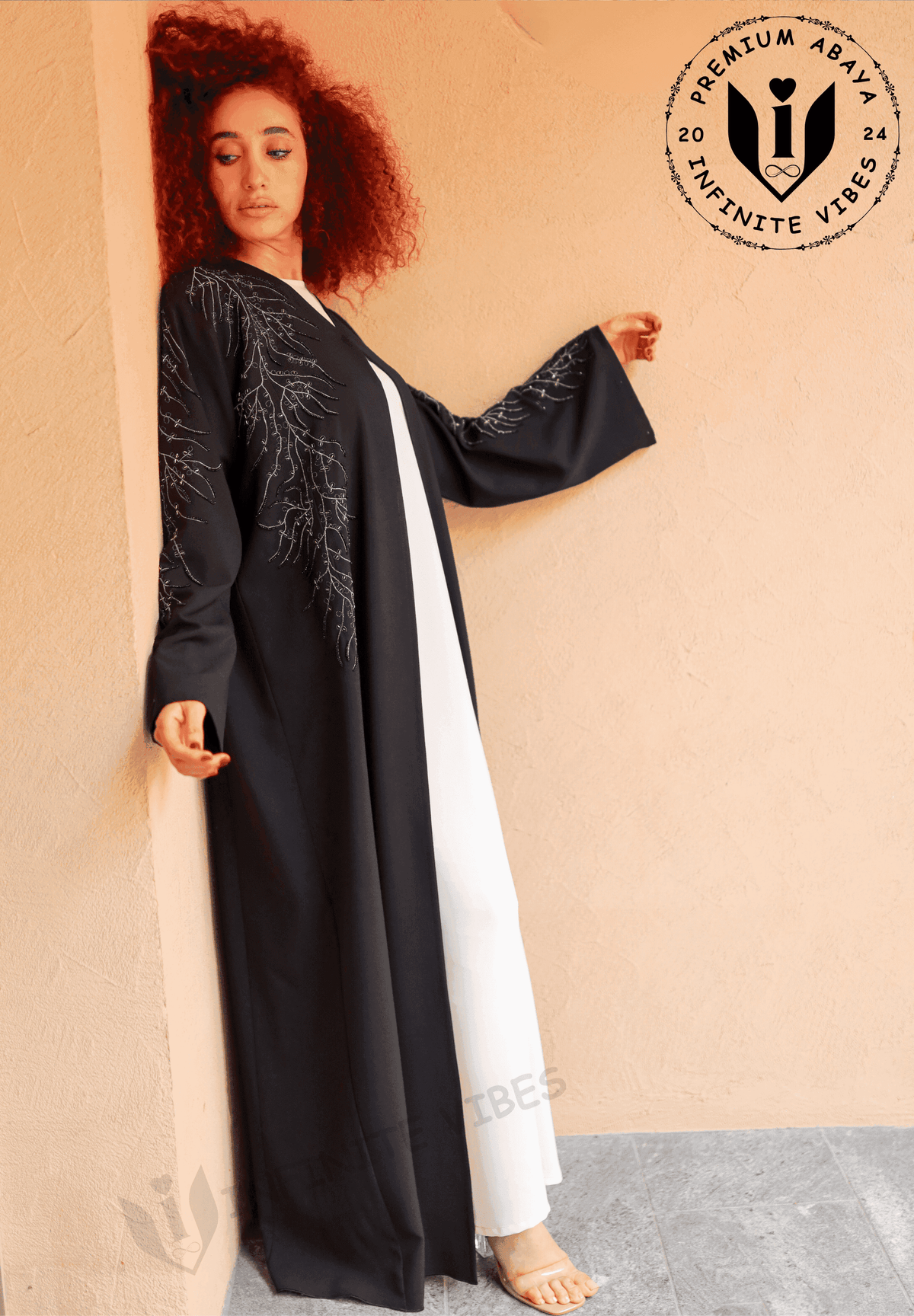 Exquisite Black Abaya: Unparalleled Quality Handwork and Unique Design for Timeless Elegance with Sheila - INFINITE VIBES
