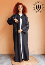 Exquisite Black Abaya: Unparalleled Quality Handwork and Unique Design for Timeless Elegance with Sheila - INFINITE VIBES