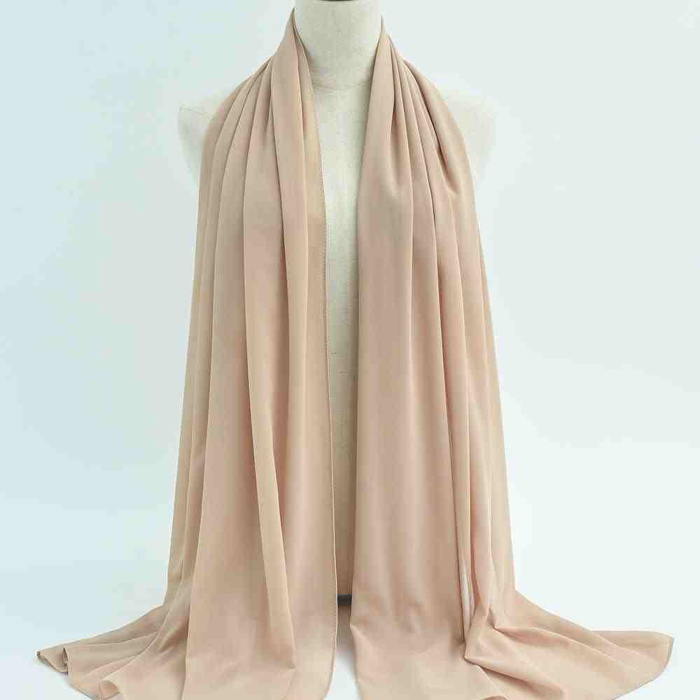Stylish and breathable hijab in soft pastel colors, ideal for everyday wear in Dubai, UAE."