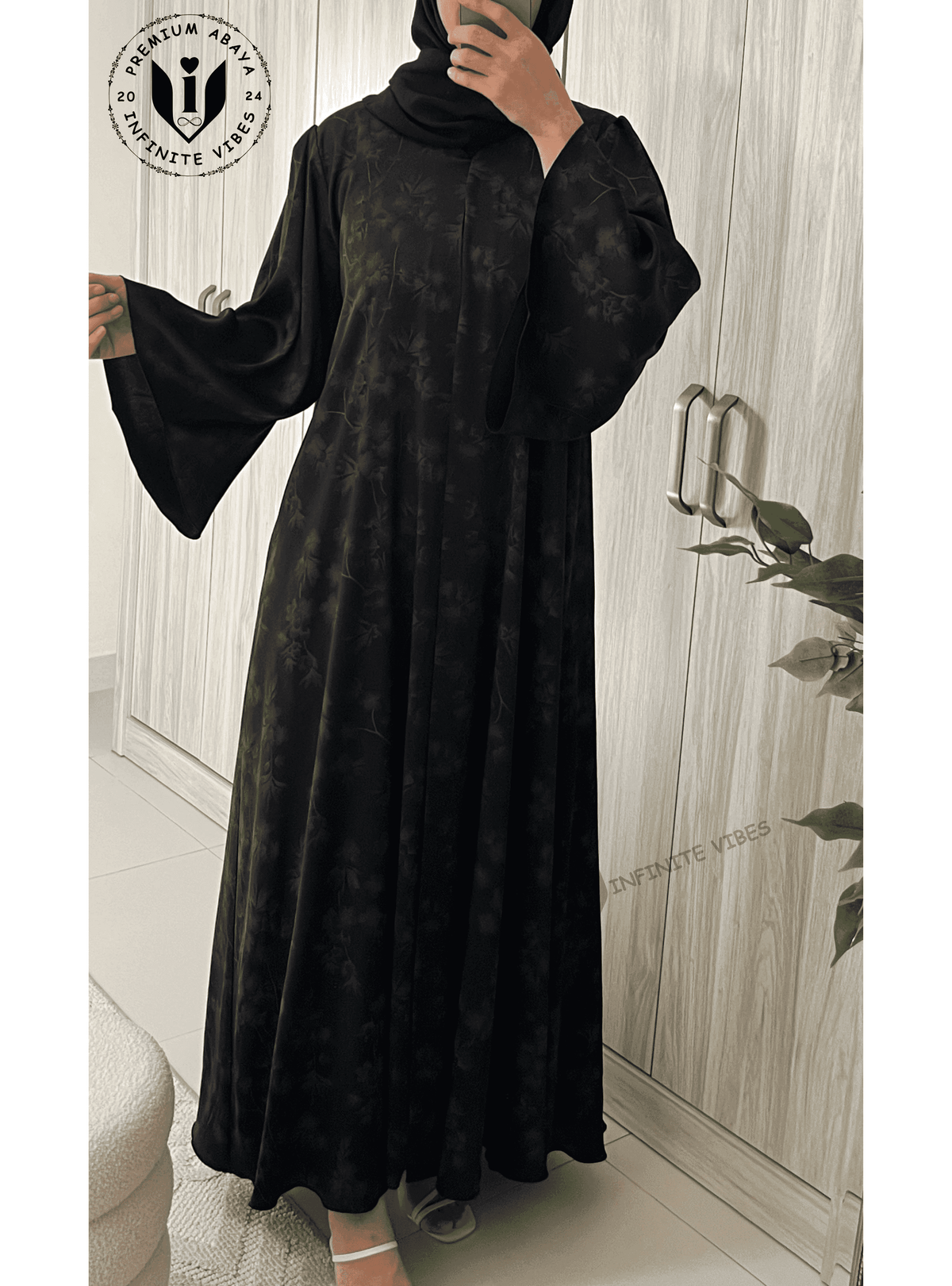 Elegant Floral Abaya | Ramadan & Eid Collection 2025 | Dubai Premium Design Abaya