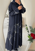 Elegant Printed Abaya With Matching Sheila for Ramadan and Eid 2025 – Premium Fabric with Modern Design
