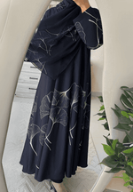 Elegant Printed Abaya With Matching Sheila for Ramadan and Eid 2025 – Premium Fabric with Modern Design