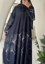 Elegant Printed Abaya With Matching Sheila for Ramadan and Eid 2025 – Premium Fabric with Modern Design