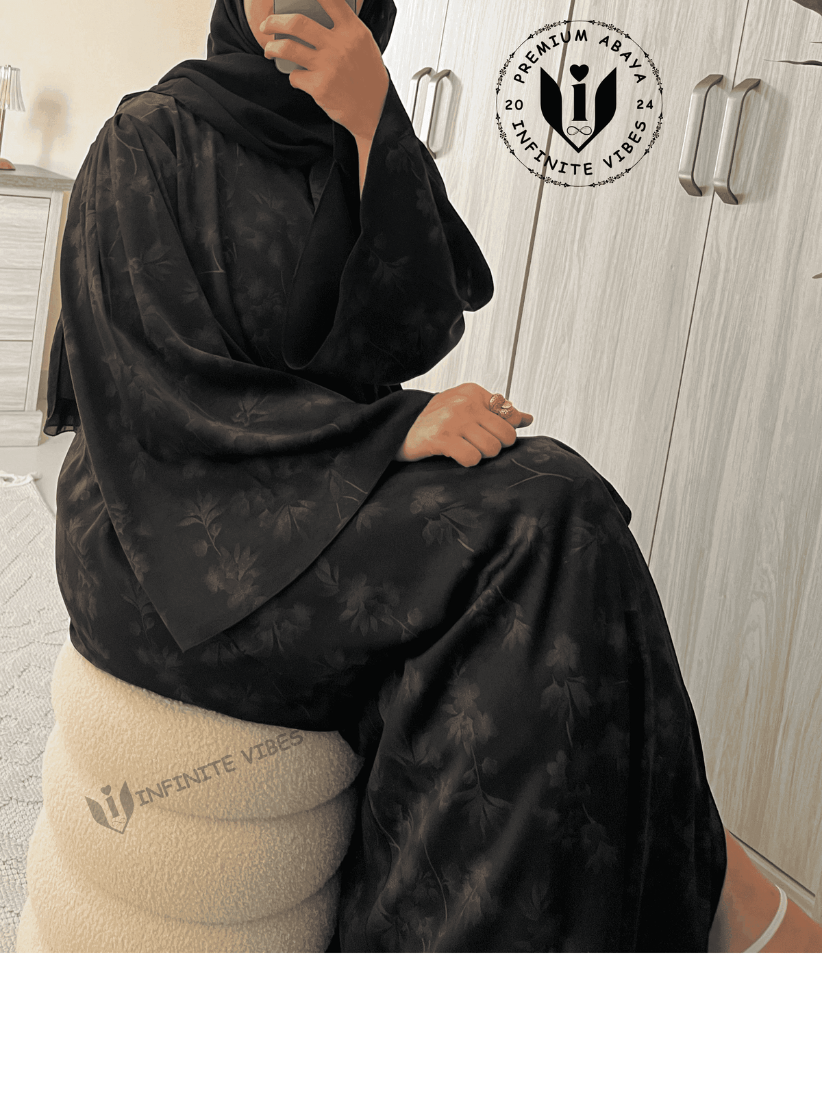 Elegant Floral Abaya | Ramadan & Eid Collection 2025 | Dubai Premium Design Abaya