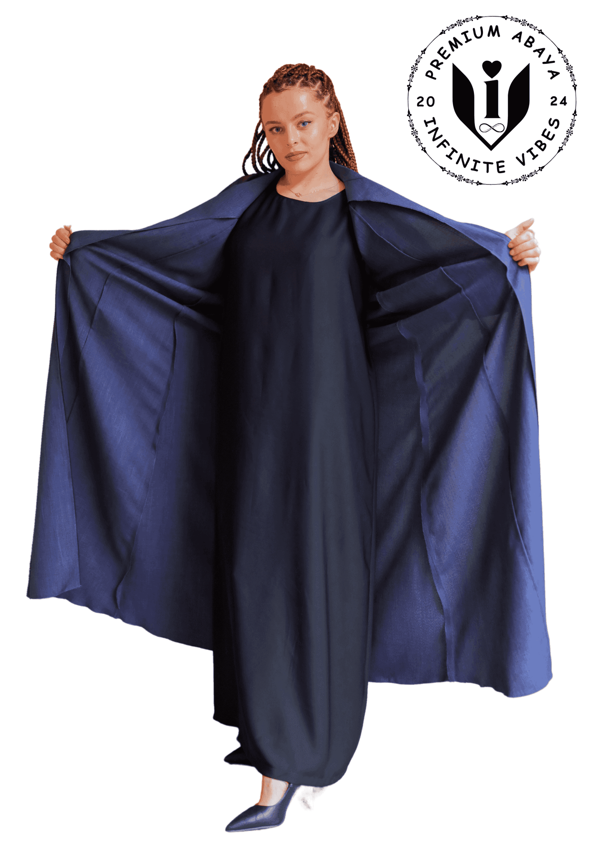 Travel Abaya: Comfort, Style, and Durability with a sheila | Quality Fabric | Abaya Essentials - INFINITE VIBES