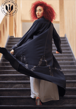 Black hijab, muslim hijab, kadhai wala hijab, travel abaya, party dress