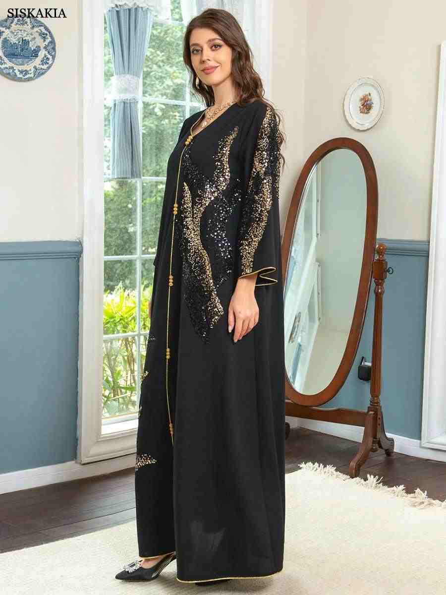 Dubai 2024 Floral Embroidery Luxury Abayas: Elevate Your Style with Casual Elegance - INFINITE VIBES 