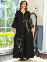 Dubai 2024 Floral Embroidery Luxury Abayas: Elevate Your Style with Casual Elegance - INFINITE VIBES 