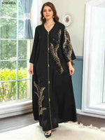 Dubai 2024 Floral Embroidery Luxury Abayas: Elevate Your Style with Casual Elegance - INFINITE VIBES 