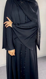 elegant-black-embellished-abaya-flared-sleeves-infinite-vibes